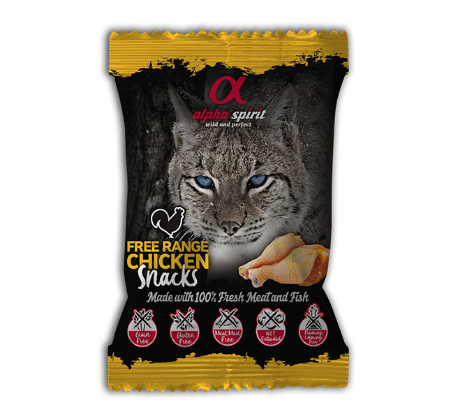 Alpha Spirit Chicken snacks for Cats 50g – MutzNutz Pet Care