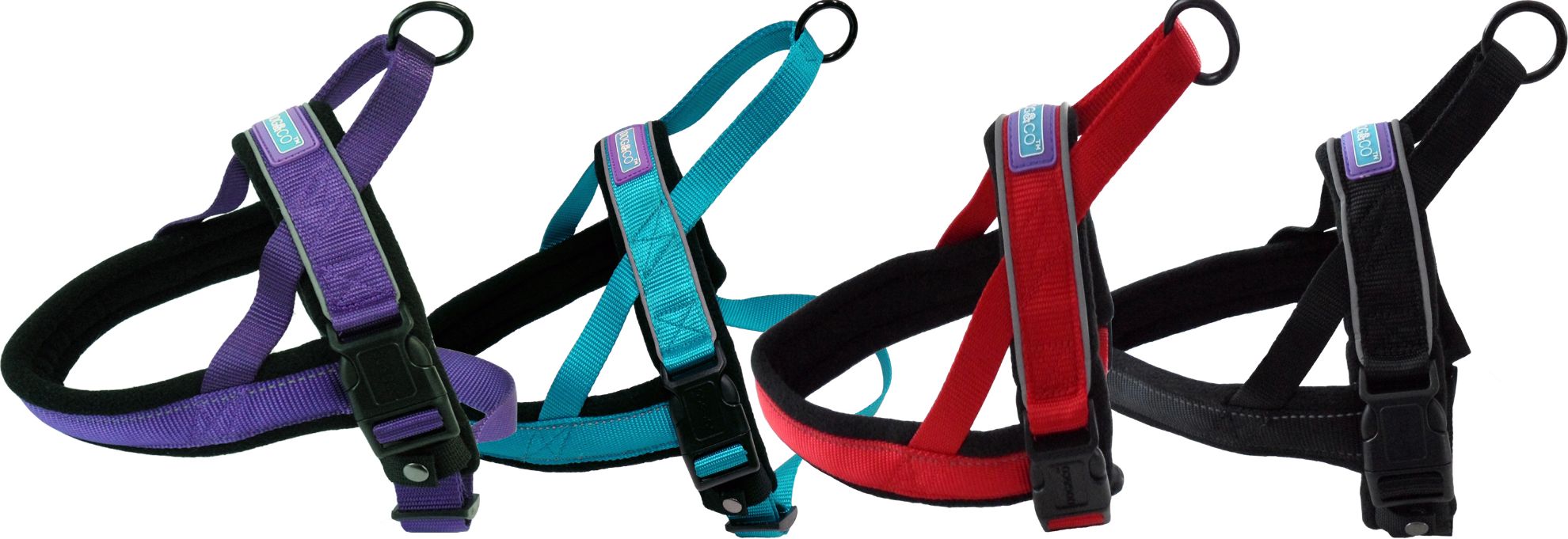 Hem and Boo Padded Reflective Harness Small
