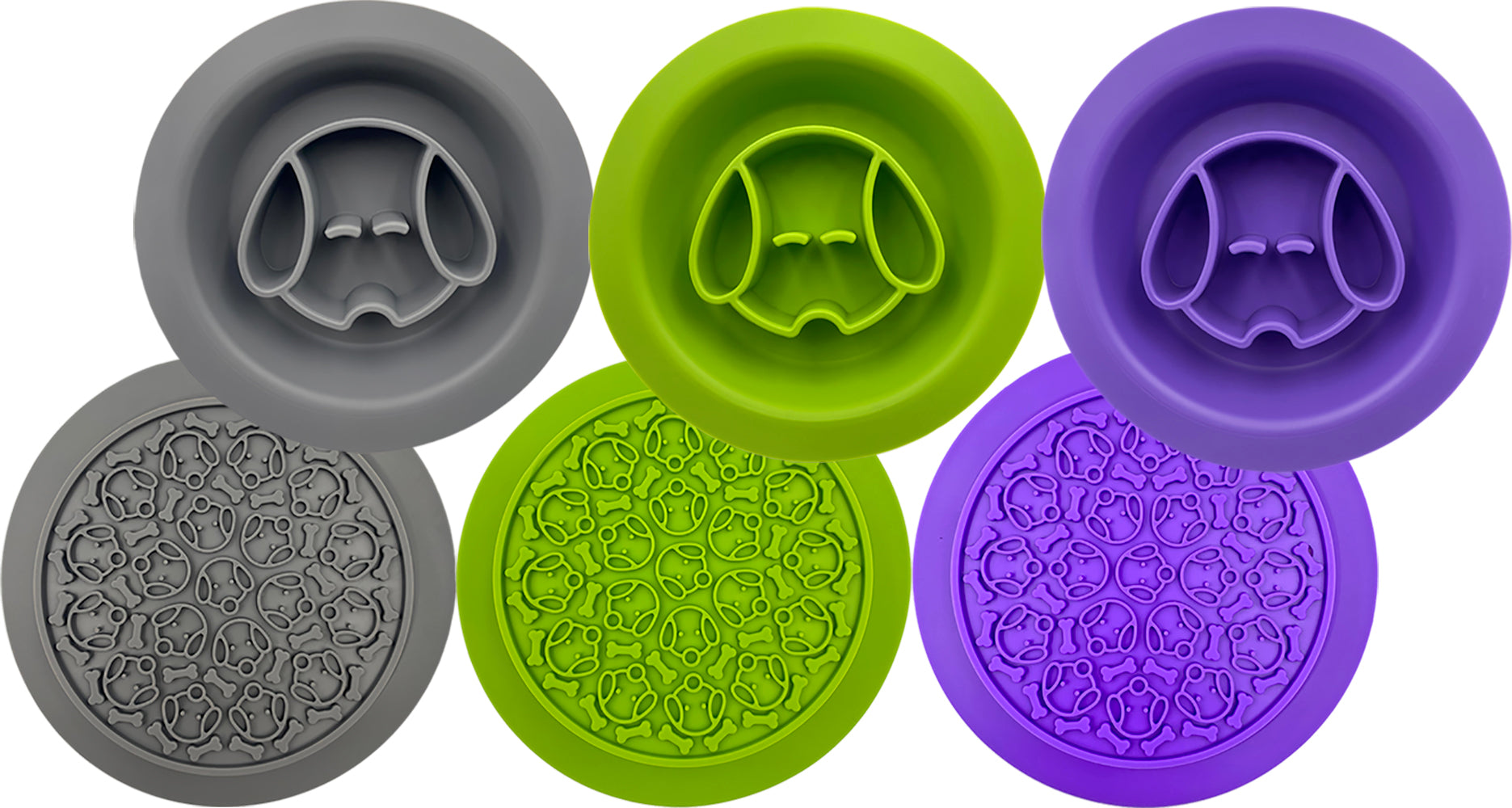 Hem & Boo Slow Feeding Bowl & Lick Treat Bowl All in One