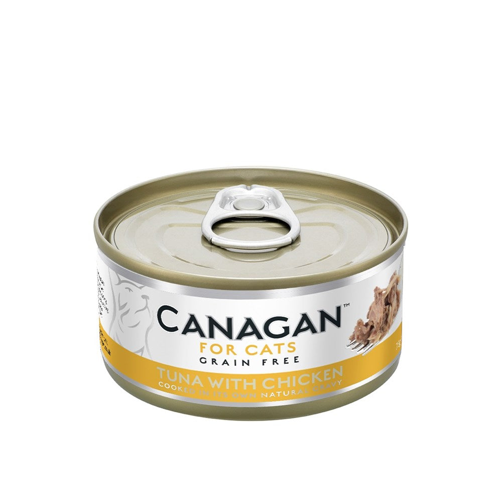 Canagan Tuna with Chicken in Natural Gravy – Premium Grain-Free Wet Cat Food (75g)