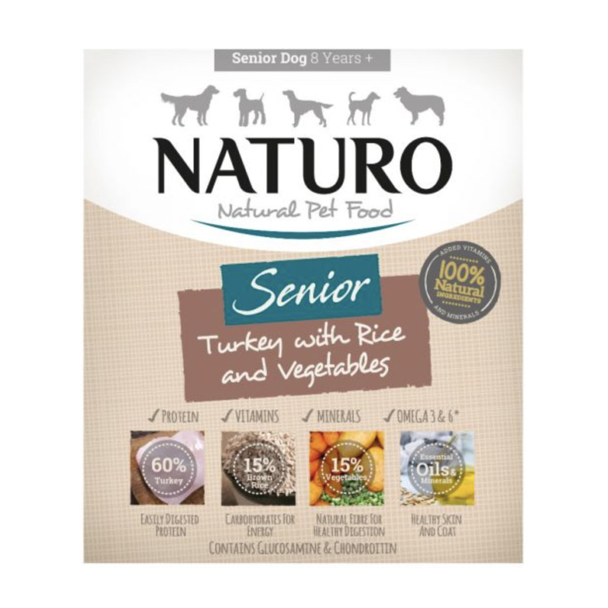 Naturo - Senior / Light Turkey And Rice With Vegtables 400g