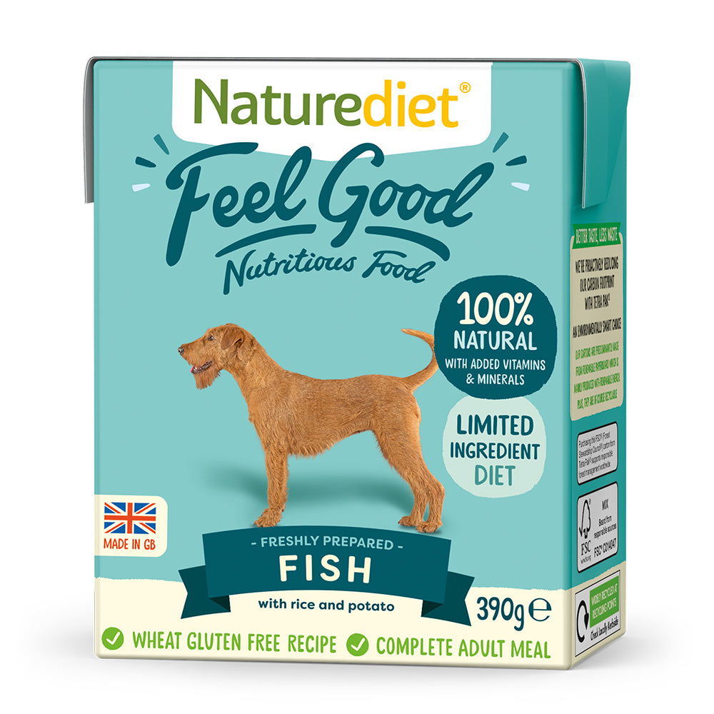 Naturediet Feel Good Fish Dog Food - 390G