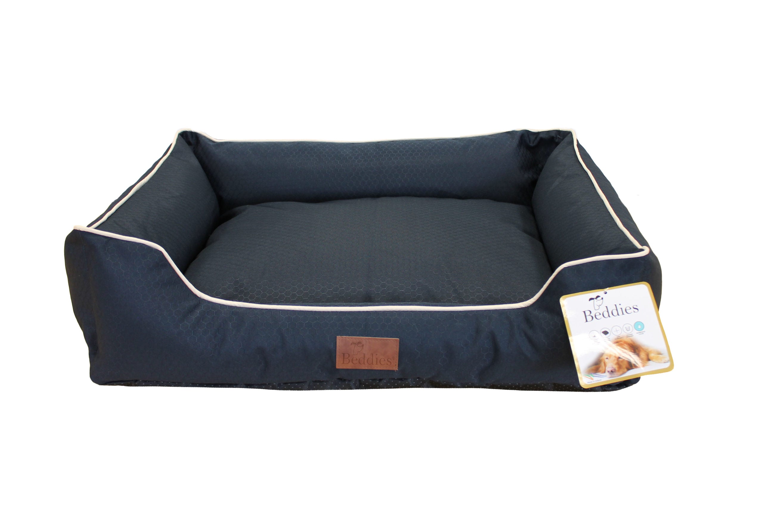 Beddies Waterproof Lounger in Dark Navy and Beige