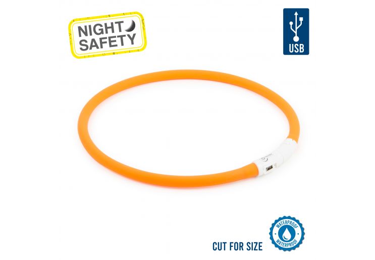 Ancol Flashing Band - Orange, High Visibility