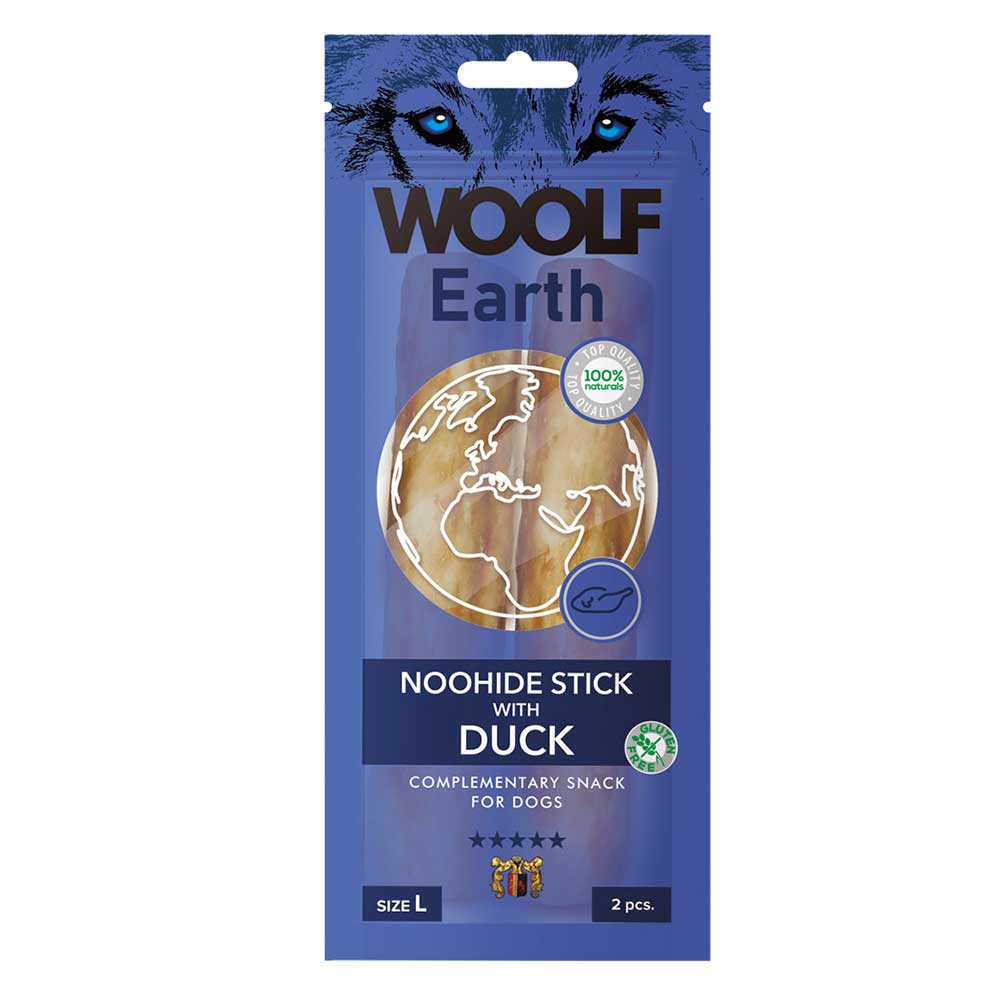 Woolf Earth Noohide Large Stick Duck 2Pcs