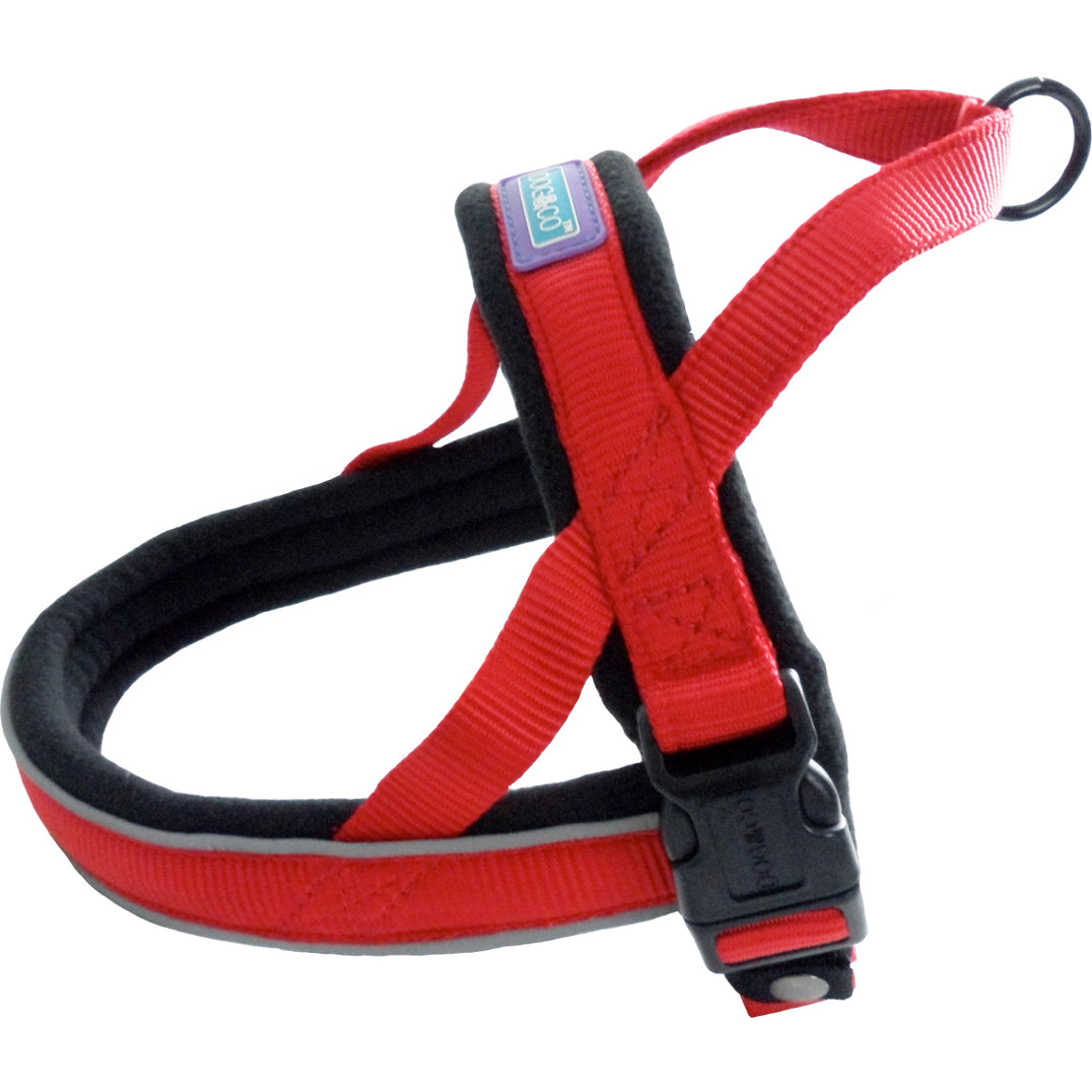 Hemmo and Co Padded Reflective Harness Small Red