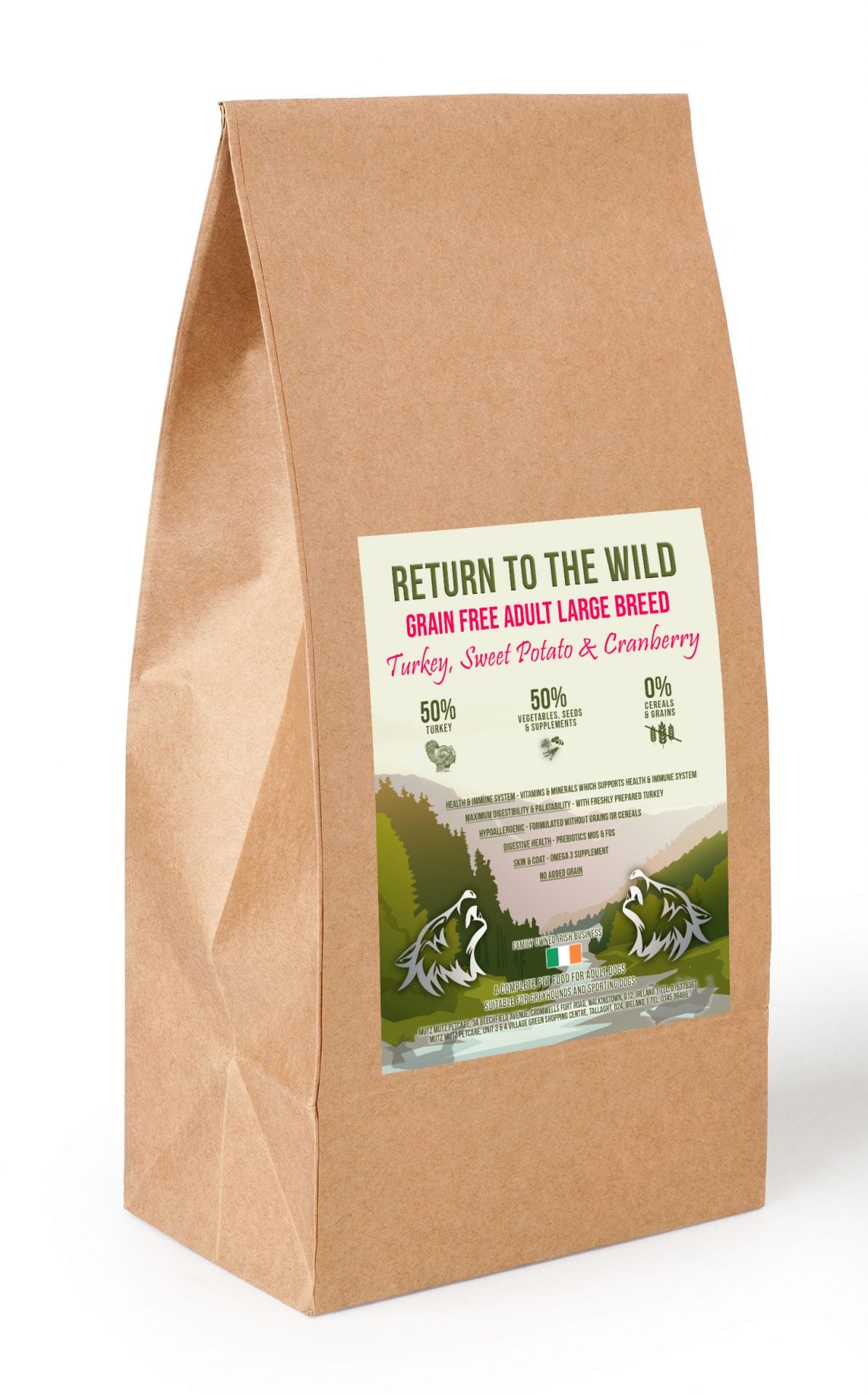 Return To The Wild - Grain Free Adult Large Breed - Turkey, Sweet Potato and Cranberry