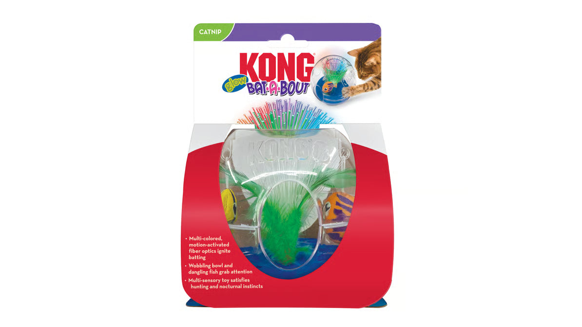 KONG Bat-A-Bout Glow Cat Toy
