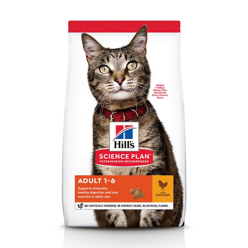 Hills Science Plan Adult Cat Food With Chicken 3kg