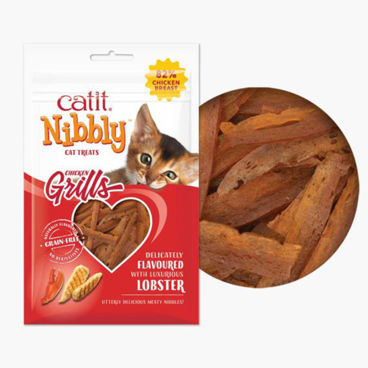 Catit Nibbly Cat Treats Chicken and Lobster 30g