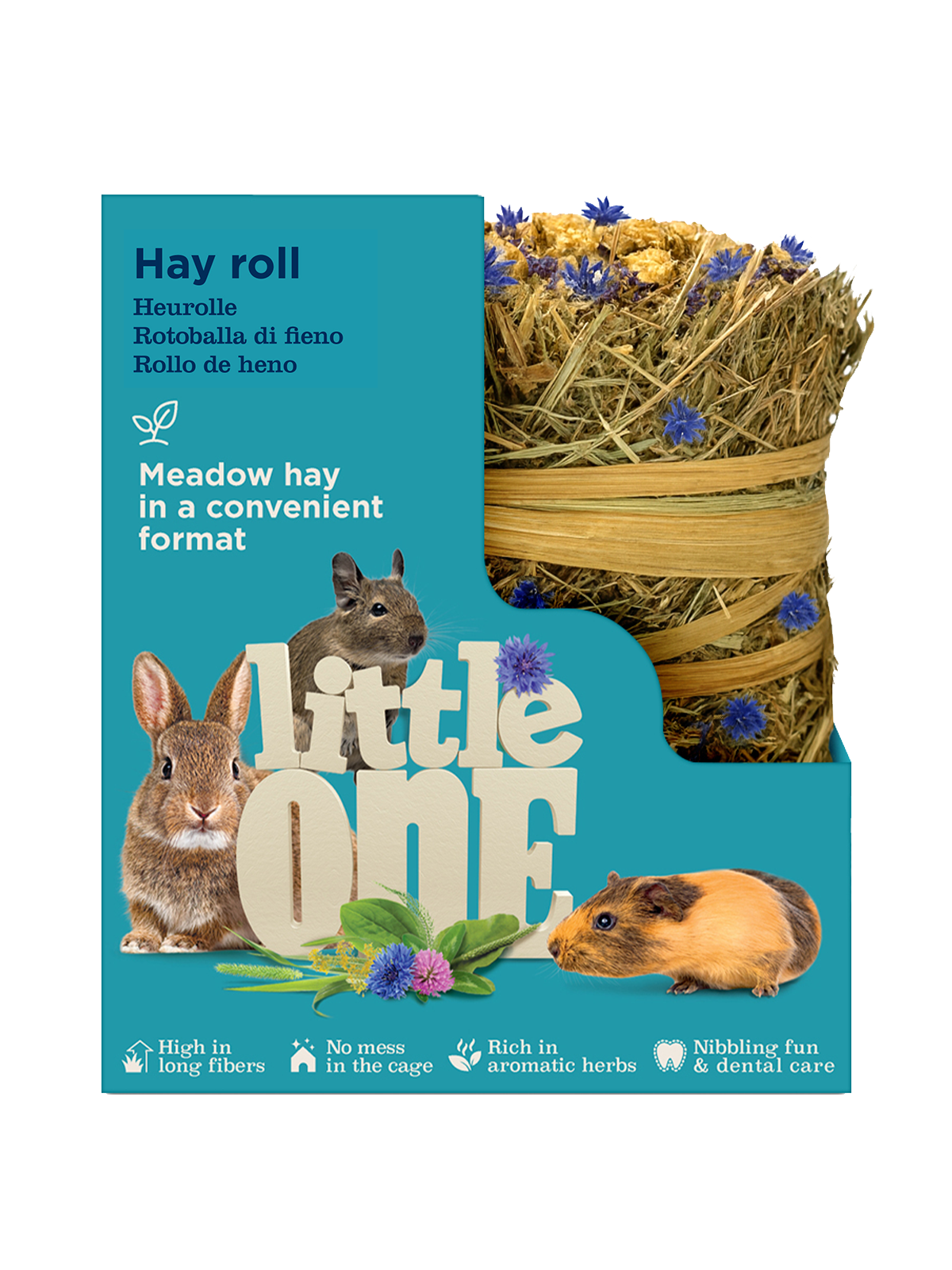 Little One Hay Roll – Meadow Hay with Aromatic Cornflower