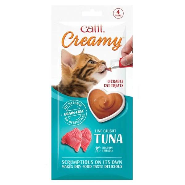 Catit Creamy Tuna Lickable Cat Treats