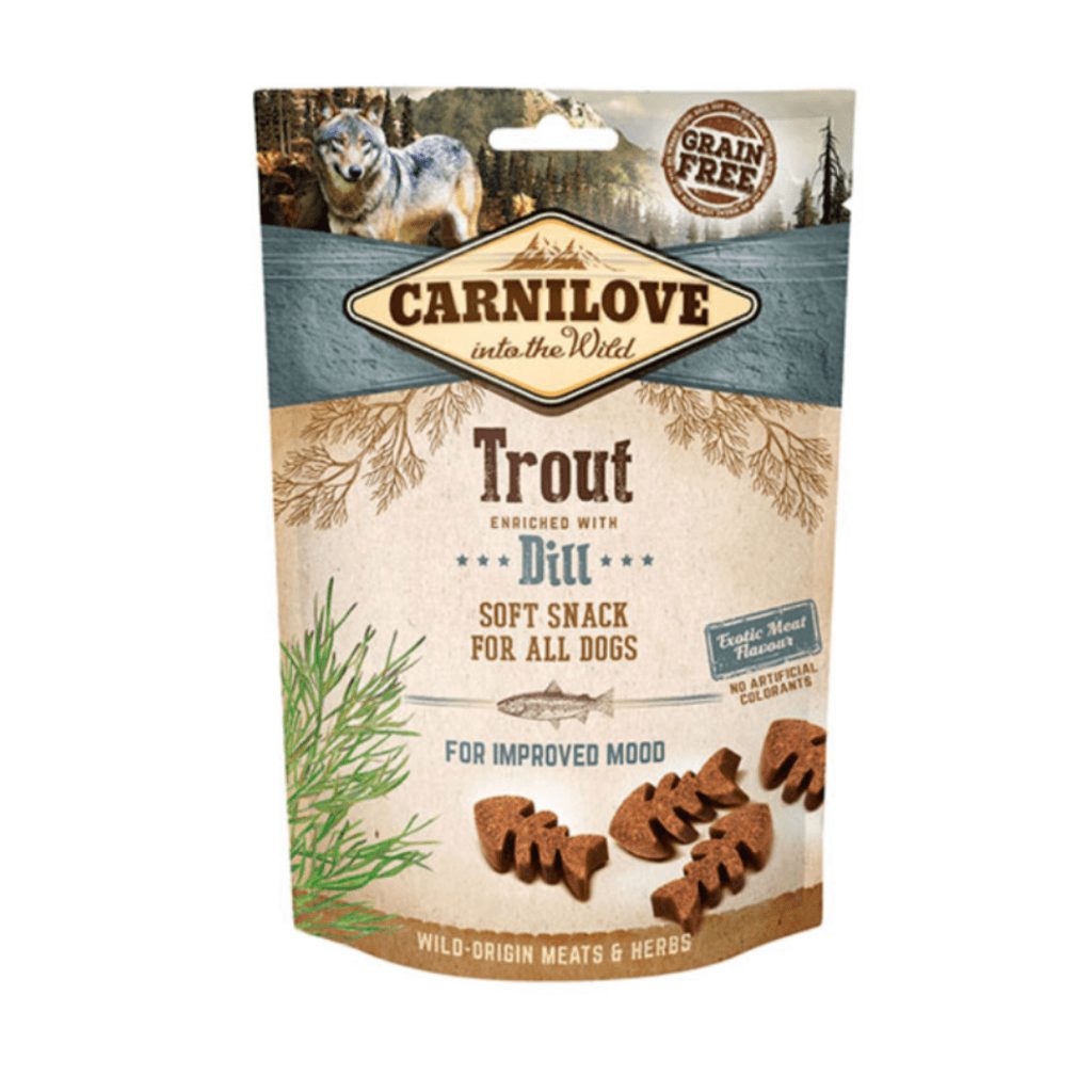 Carnilove Grain Free Soft Snacks Trout and Dill 200G