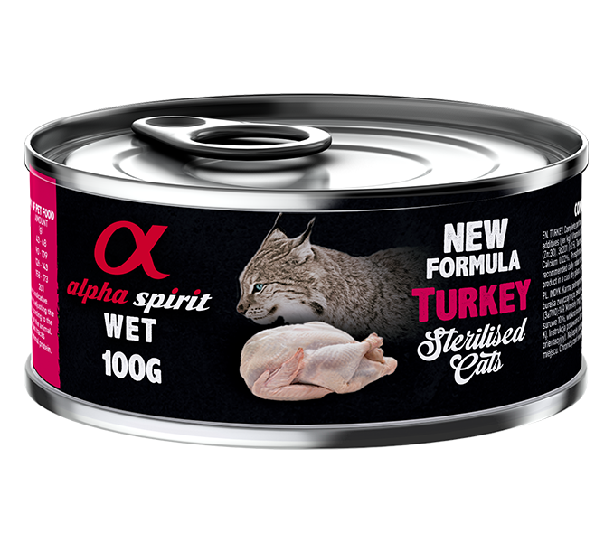 Alpha Spirit Turkey wet Cat food