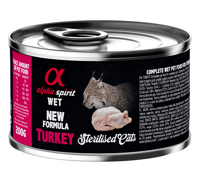 Alpha Spirit Turkey wet Cat food