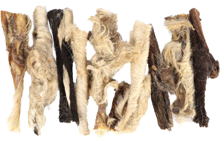 FLAMINGO NATURAL SHEEP Head Skin with Hair Dog Treats