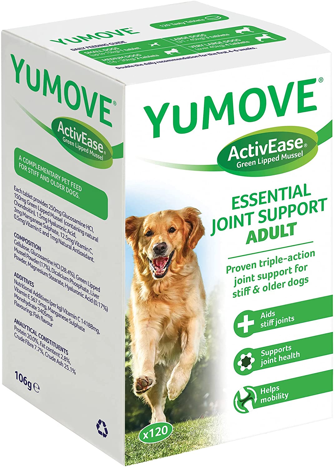 Yumove Activease Joint Support Adult 120 Pack