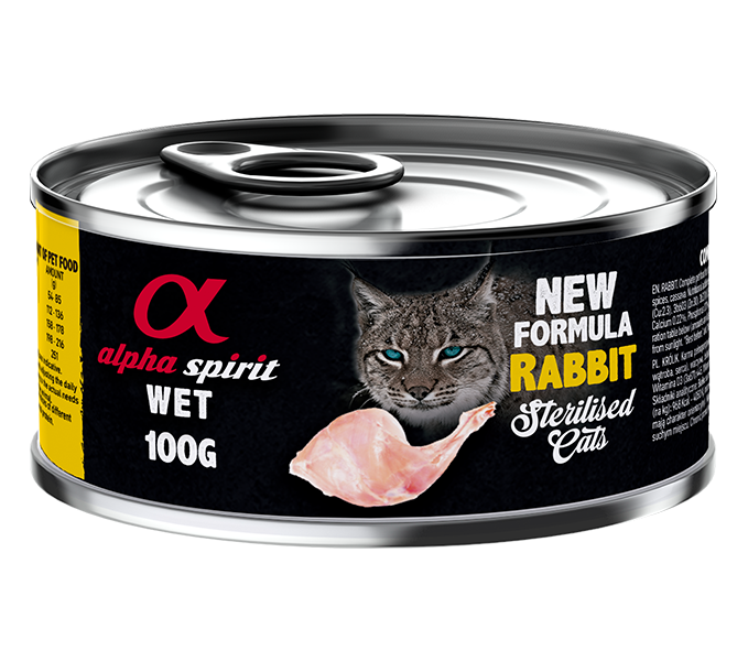 Alpha Spirit Rabbit wet cat food