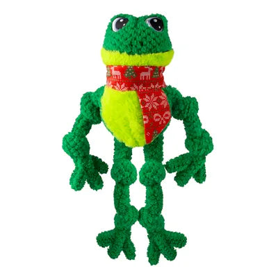 KONG Holiday Frog – Festive Plush Toy for Dogs