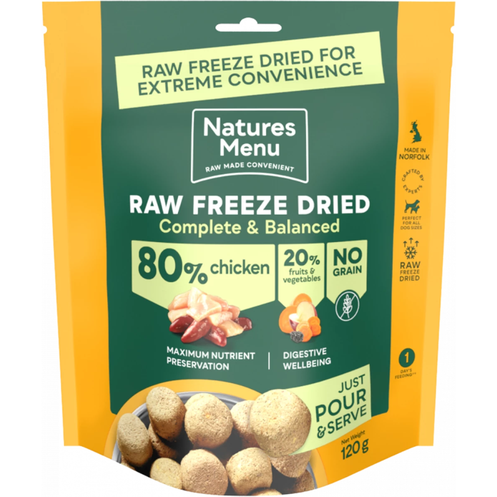Natures Menu Raw Freeze-Dried Chicken 120g