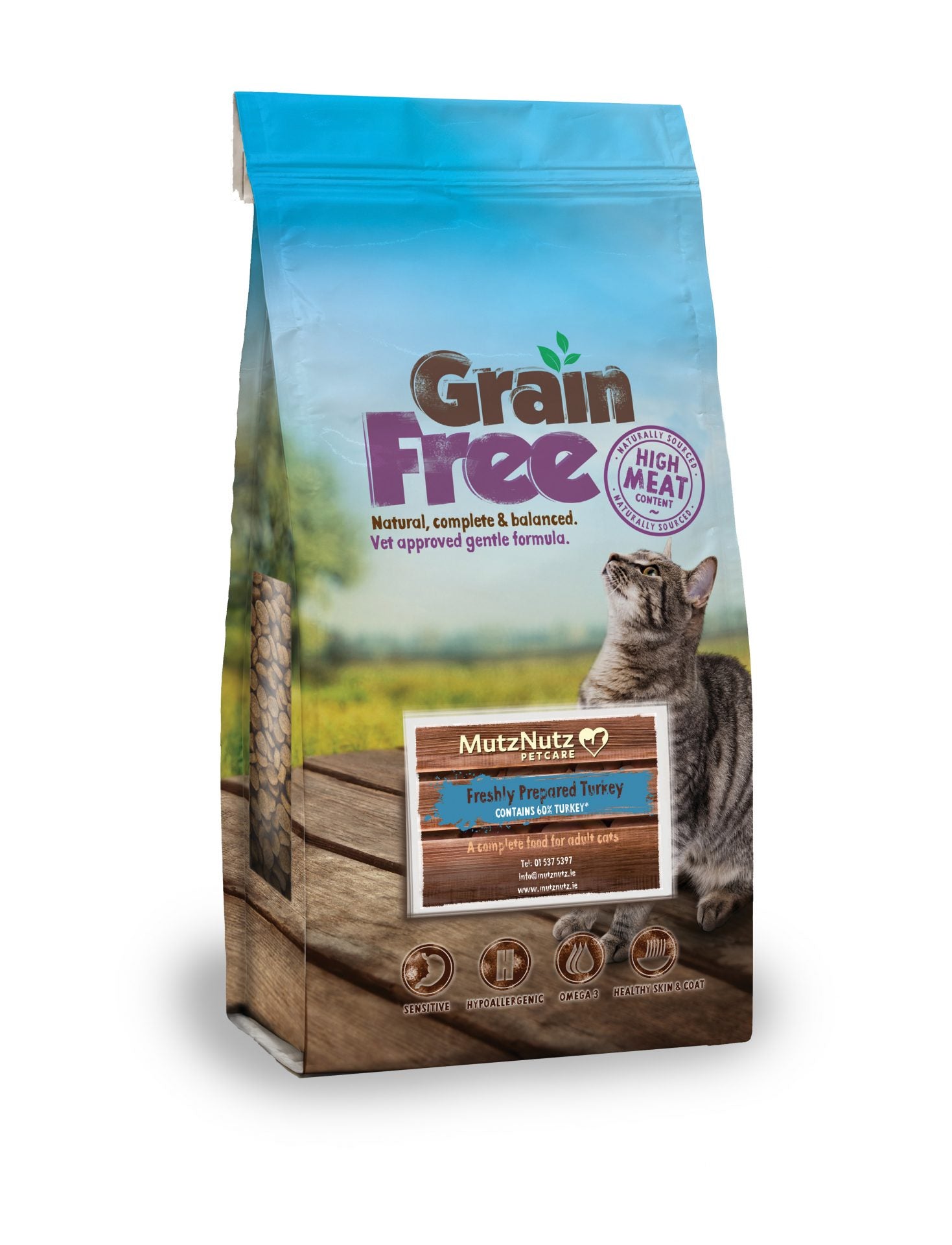 Mutz Nutz - Grain Free Turkey For Adult Cats 2Kg