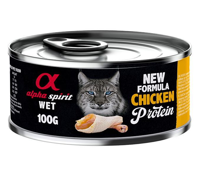 Alpha Spirit chicken wet Cat food