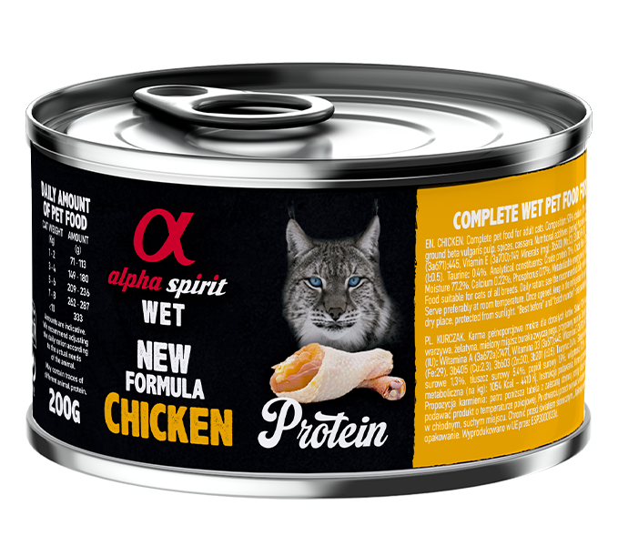 Alpha Spirit chicken wet Cat food