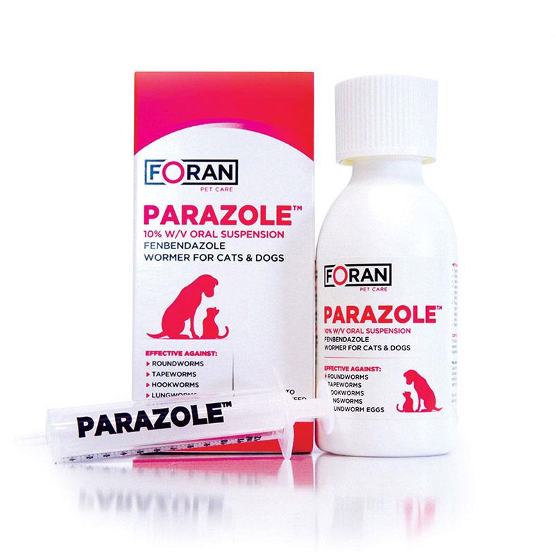 Foran Parazole Oral Suspension Wormer For Cats/dogs 100Ml