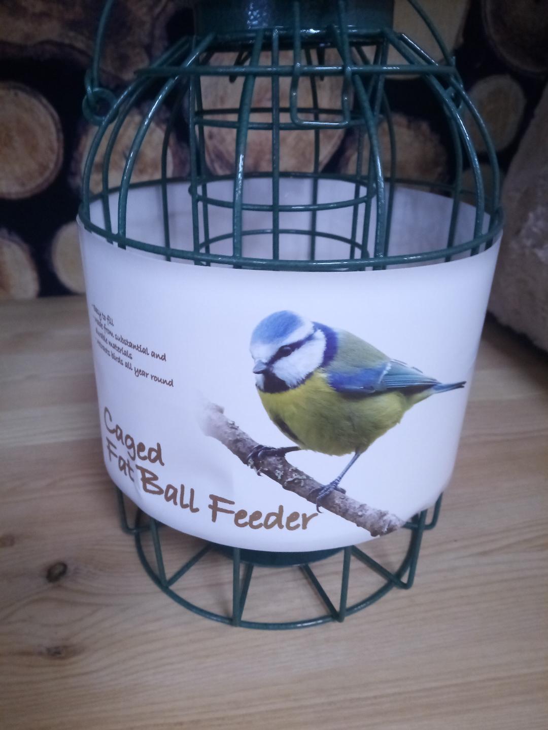 CAGED FAT BALL FEEDER