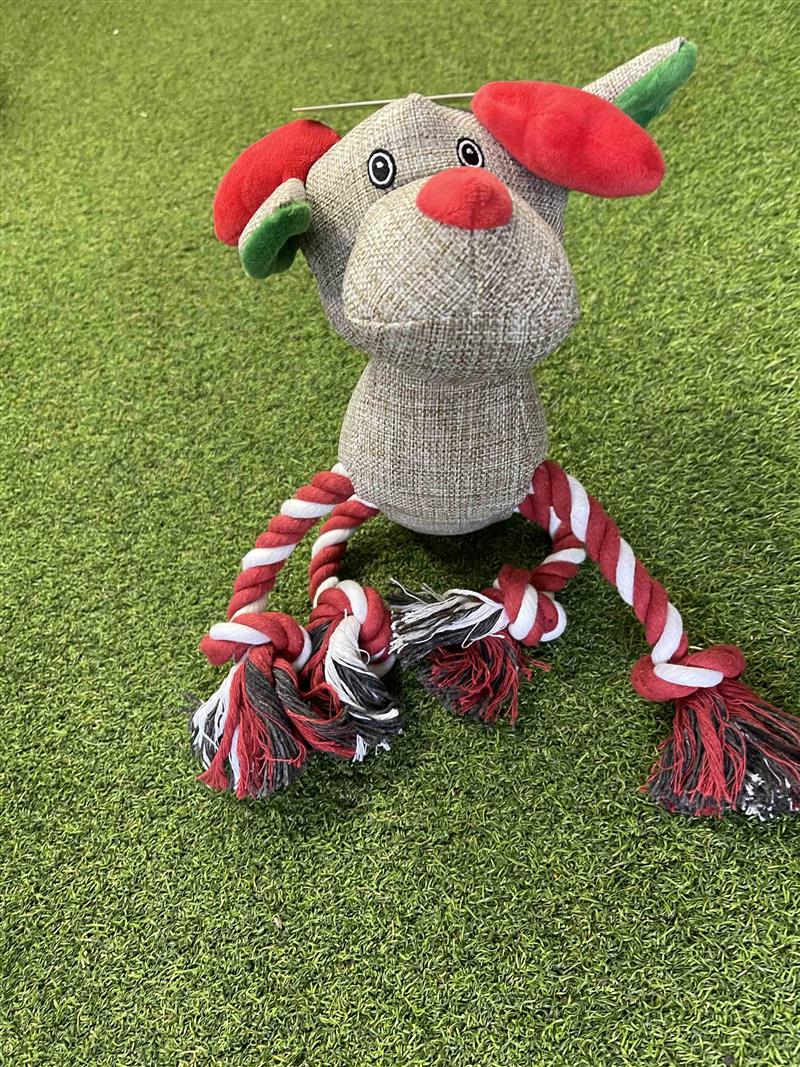 Xmas Reindeer Rope Dog Toy