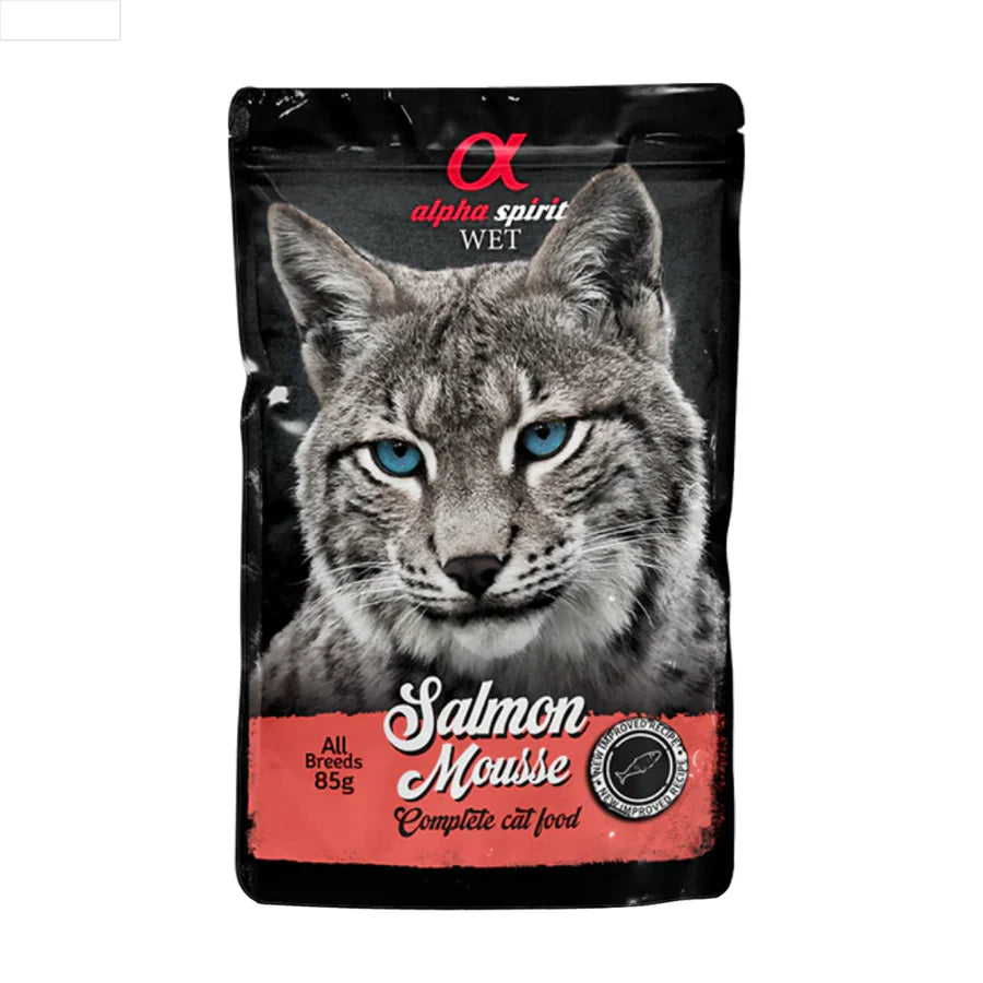 Alpha Spirit Wet Salmon Mousse for Cats