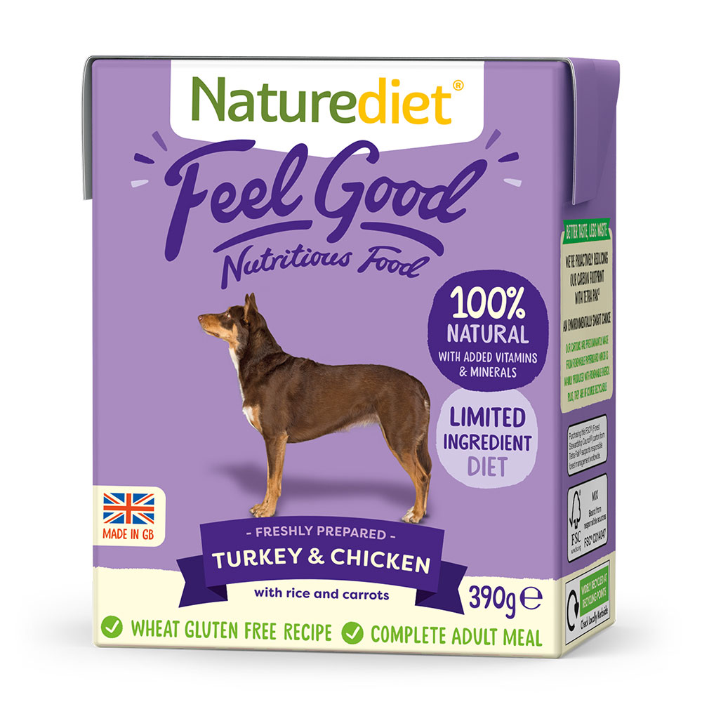 NatureDiet Turkey And Chicken 390g