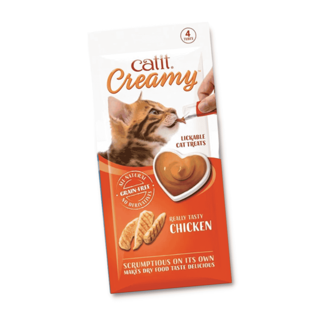 Catit Creamy Chicken Lickable Cat Treats