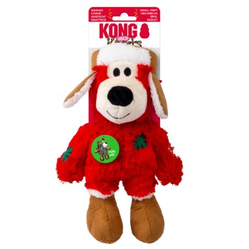 KONG Holiday Wild Knots Bear – Tough Inside, Festive Outside