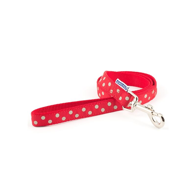 Ancol Red Polka Dot Lead 100Cm