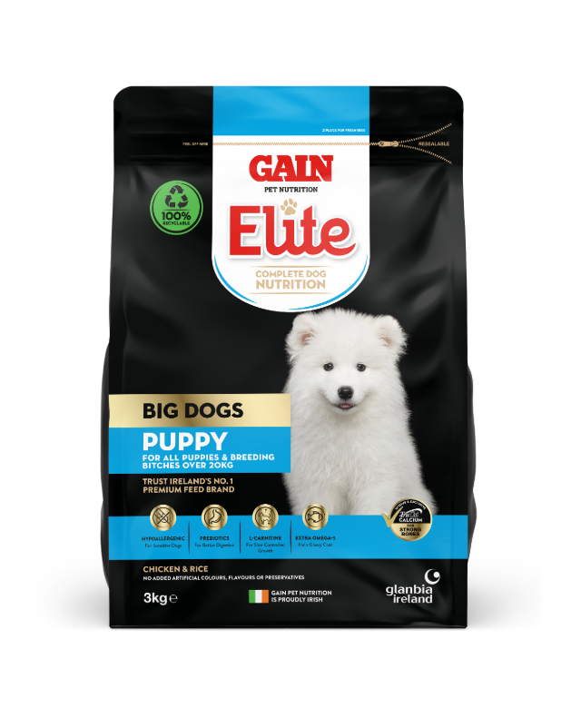 Gain Elite Big Dog Puppy - Chicken and Rice 3kg