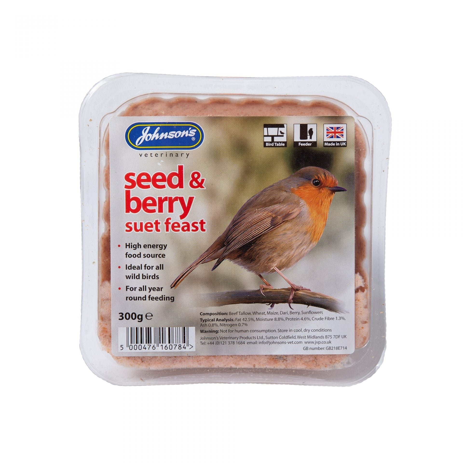 Johnson's Seed and Berry Suet Feed