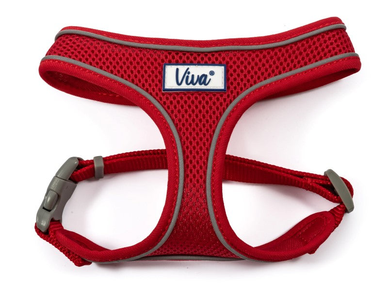 VIVA Comfort Mesh Dog Harness - Red