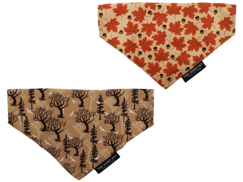 Maple/Woodland Dog Bandana 2Pack