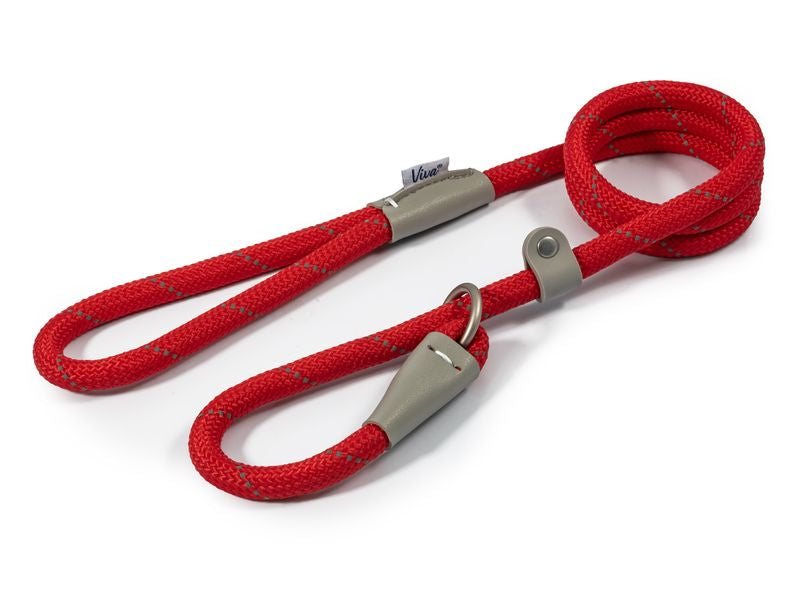 Viva Rope Slip Lead in Black,Blue & Red