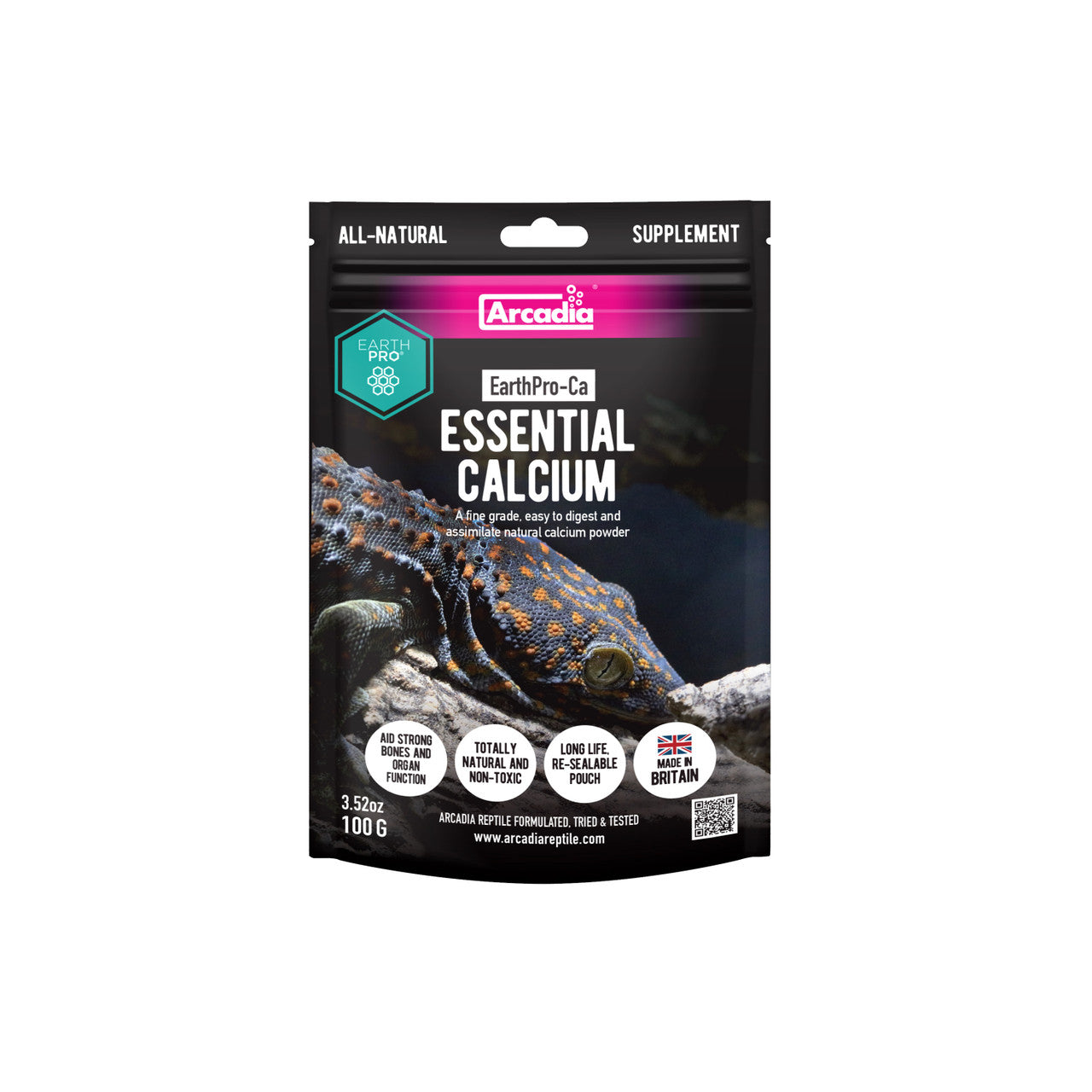 Arcadia EarthPro‑Ca - Essential Natural Calcium for Reptiles (100g)