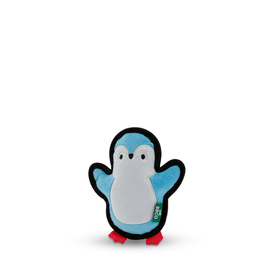 Peggy The Penguin – Eco-Friendly Plush Dog Toy with Squeaker