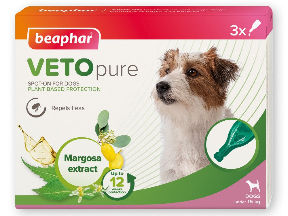 Beaphar VETOpure Spot-On for Under 15kg Dogs