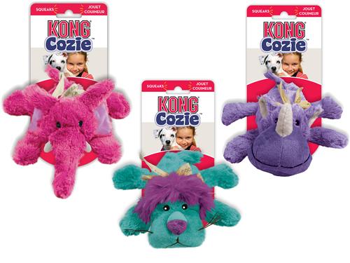 KONG Cozies Brights – Assorted Dog Toy