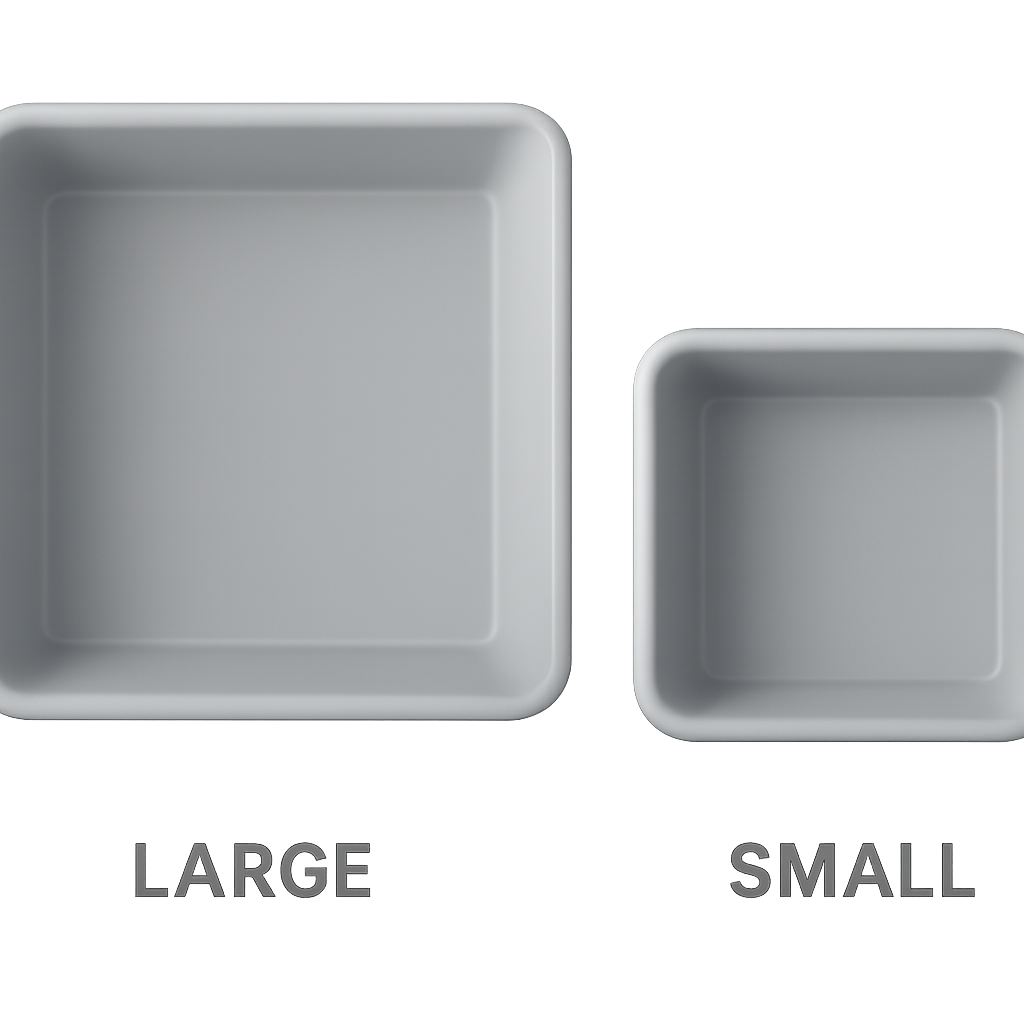 Blue Large & Small Pet Bowls – Durable, Eco-Friendly Feeding Solutions