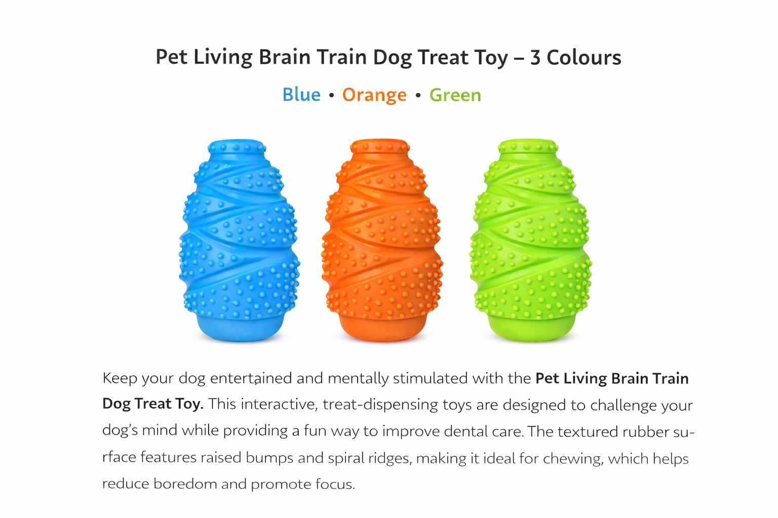 Pet Living Brain Train Medium Dog Treat Toy