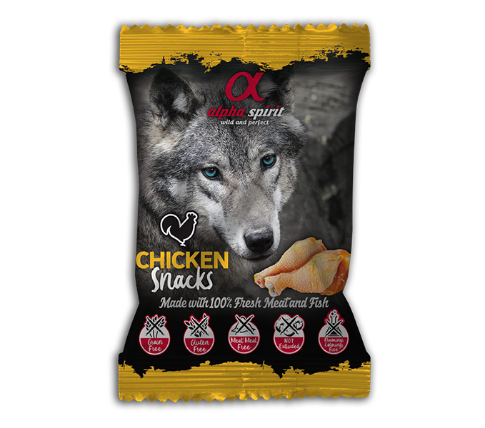 Alpha Spirit Chicken Snacks 50g