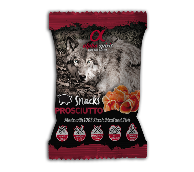 Alpha Spirit Prosciutto snack for dogs 50g