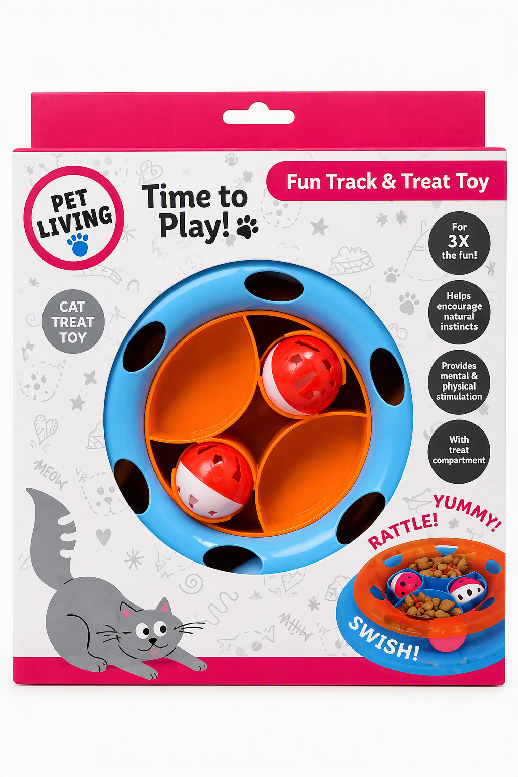 Fun Track & Treat Cat Toy