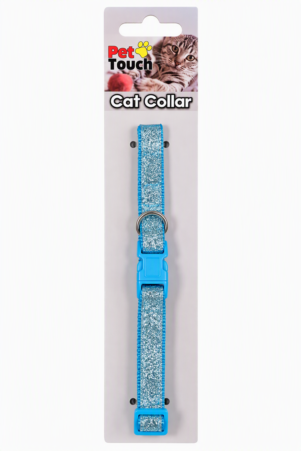 Pet Touch Blue Glitter Cat Collar